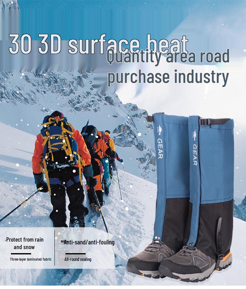 Waterproof Outdoor Gaiters for Men & Women - Snowproof, Sandproof Leg Covers for Hiking, Skiing, and Mountaineering