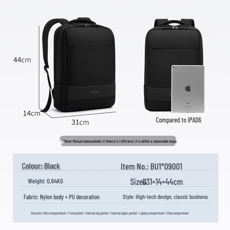 Деловой рюкзак Samsonite Commuter для ноутбука 16 дюймов