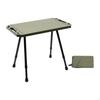 Aluminum Alloy Camping Table with Mesh Pocket for Fishing and Grilling