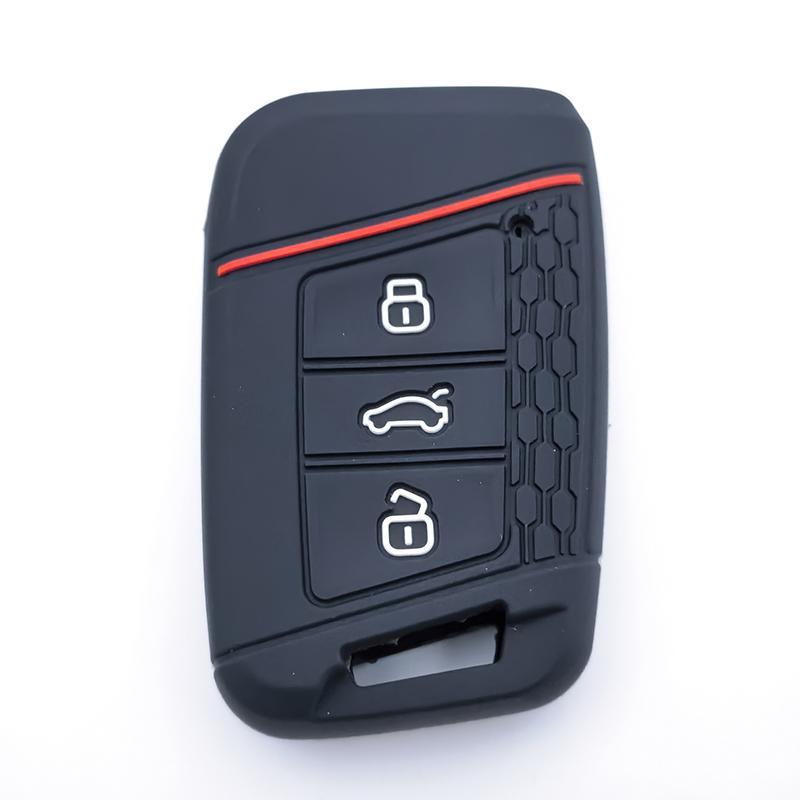 Силиконовый чехол-брелок для автомобильного ключа Volkswagen Vw Magotan Passat B8 Golf Для Skoda Superb A7 Держатель Оболочка Аксессуары для брелока
