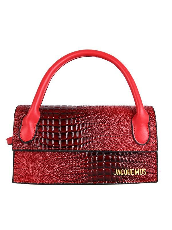 Новая фактурная крокодиловая кожа, переносная маленькая квадратная сумка, женская нишевая сумка через плечо, женская сумка через плечо