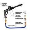 Versatile Garden Hose Nozzle with Foam Cannon, 3 Spray Modes, High-Pressure Car Wash Sprayer Nozzle, Heavy Duty Booster for Washing Outdoor