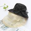 Милая женская шляпа-бантик во французском стиле, шляпа-котелок в стиле рыбака, однотонная кружевная сетчатая пряжа, женская шляпа
