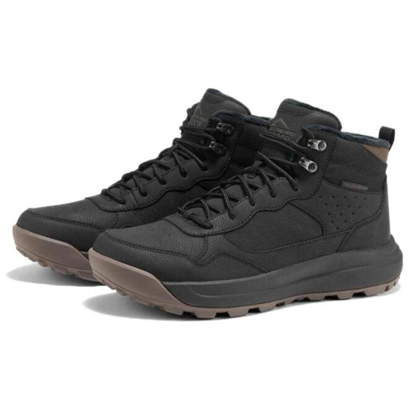 Skechers Мужские зимние ботинки до середины голени Street Wear Черные Теплые Удобные Прочные 211261-BLK