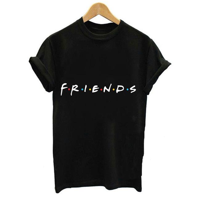 2024 Summer Tops Friends Tshirt Unisex Graphic Print T Shirt Femme Friends Tv Show Tshirt Female Bff Tumblr Tops Tees