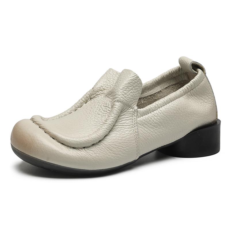 Женские кроссовки, летняя обувь, натуральная кожа, лоферы, слипоны, полые, 2025, новые, ручной работы, нескользящие кроссовки на платформе