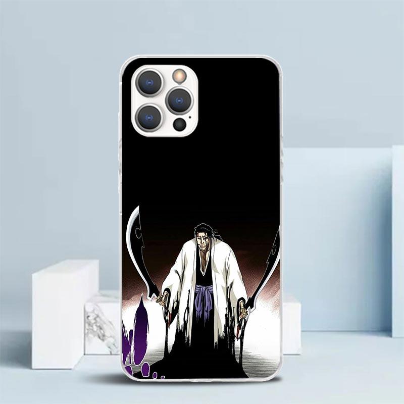 Чехол для телефона Bleach Кёраку Сюнсуй Для IPhone 16 17 Air 16E 15 14 Plus 13 Mini 12 11 Pro Max 7 8 + SE 2020 Мягкая задняя крышка из ТПУ 16