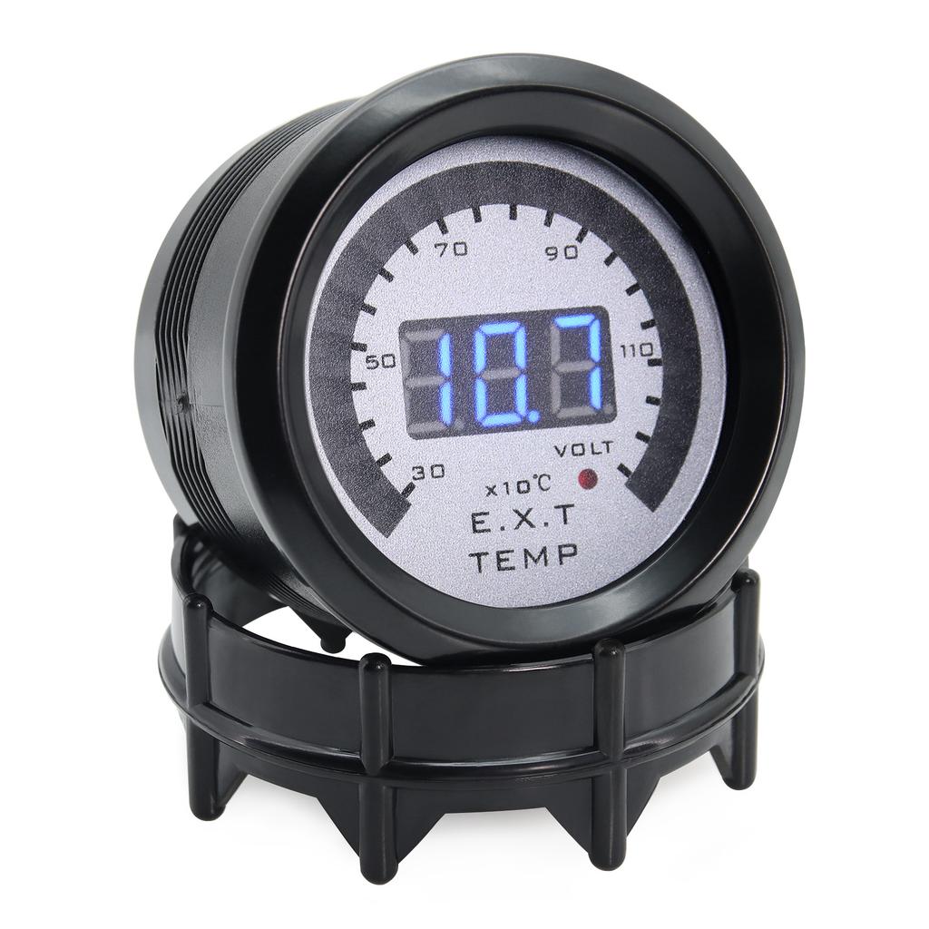 AD 52MM Exhaust Gas Temp Gauge Digital LED EXT + Voltmeter Voltage air fuel Auto Car Styling EGT Temperature Gauge Car Meter