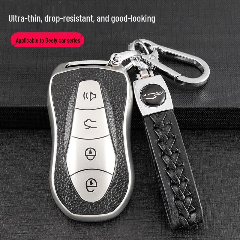 Stylish Protective Key Cover for Geely Boyue Pro & Xingyue S - All-Inclusive for Men & Women.