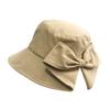 Модная уличная шляпа-панама с бантом, защита от солнца, стиль Хепберн, панамы для женщин, для рыбалки, кемпинга, путешествий