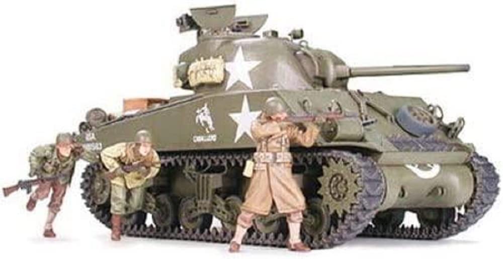 Tamiya Military Miniature Series 250 Army M4A3 Late 75mm Frontline Breakthrough Plastic Model 35250 1/35 No. U.S. Sherman, Model, Gun,
