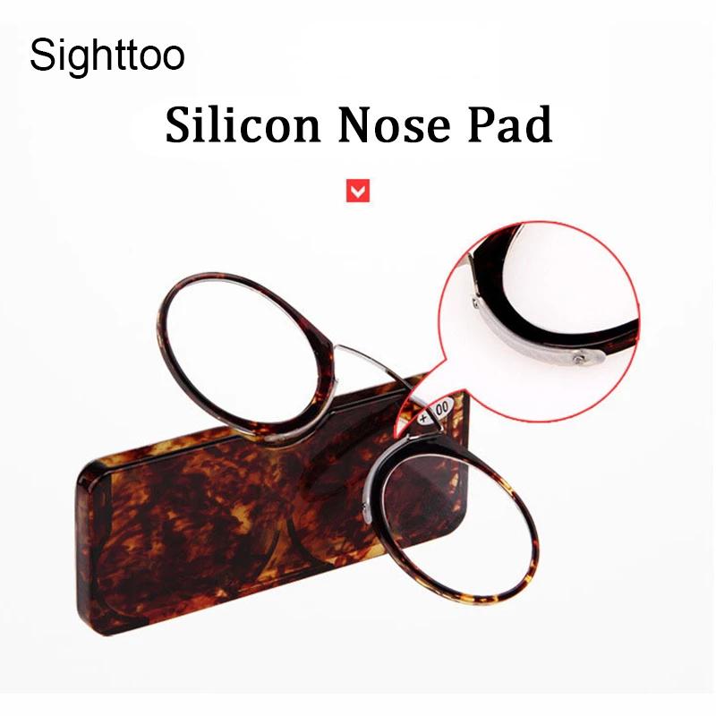 Sighttoo Очки для чтения с опорой на нос Мужские Очки для чтения Пинцет Очки по рецепту с чехлом Рецептурные Очки из TR90