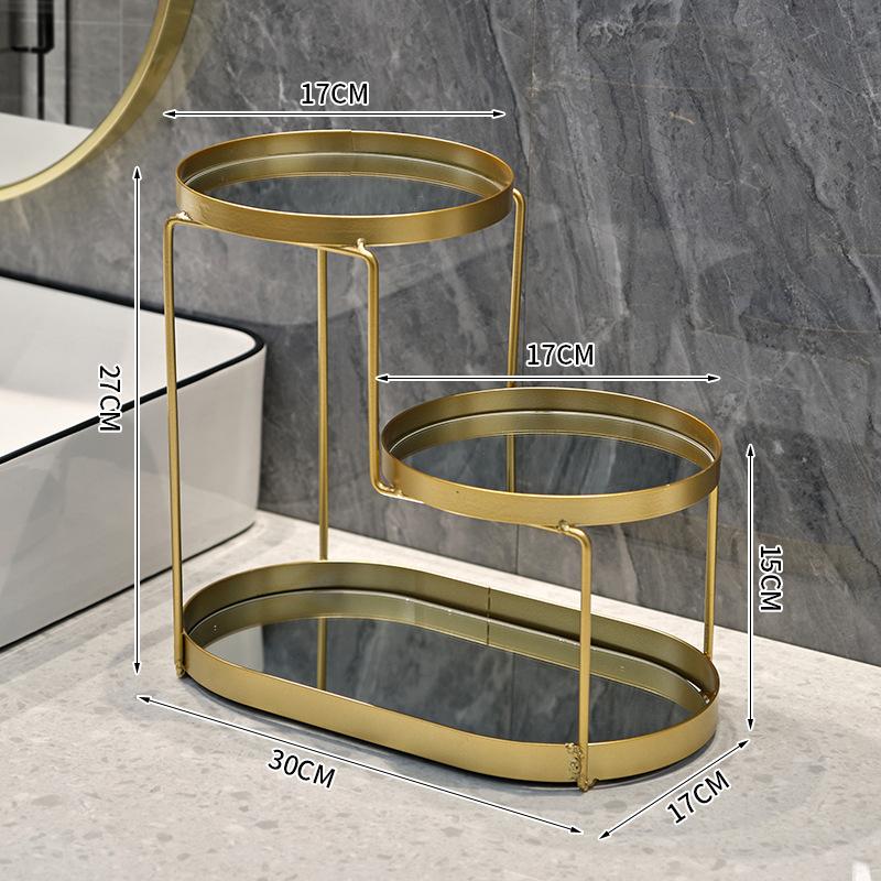3-уровневый косметический поднос для ванной комнаты, органайзер для туалетного столика, брелок для губной помады, поднос для туалетного столика, тарелка для