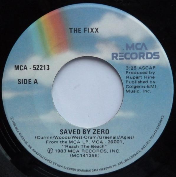 7-дюймовая пластинка FIXX - Saved By Zero MCA52213 MCA Records 1983 Канада Рок Б/у