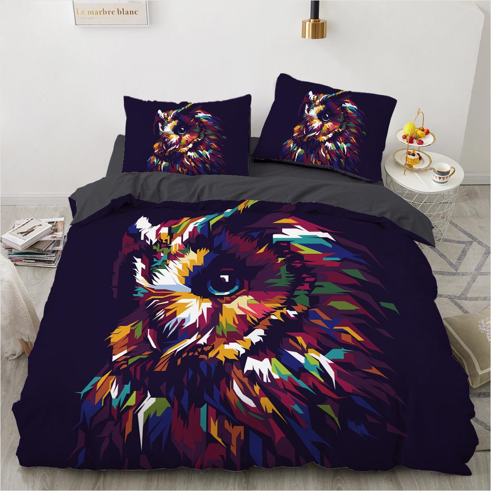 Комплект постельного белья с изображением животных, пуховые пододеяльники в стиле диких животных для мужчин и мальчиков, наволочки 2/3 шт., односпальный двуспальный чехол в подарок, двуспальная кровать размера «king-size»