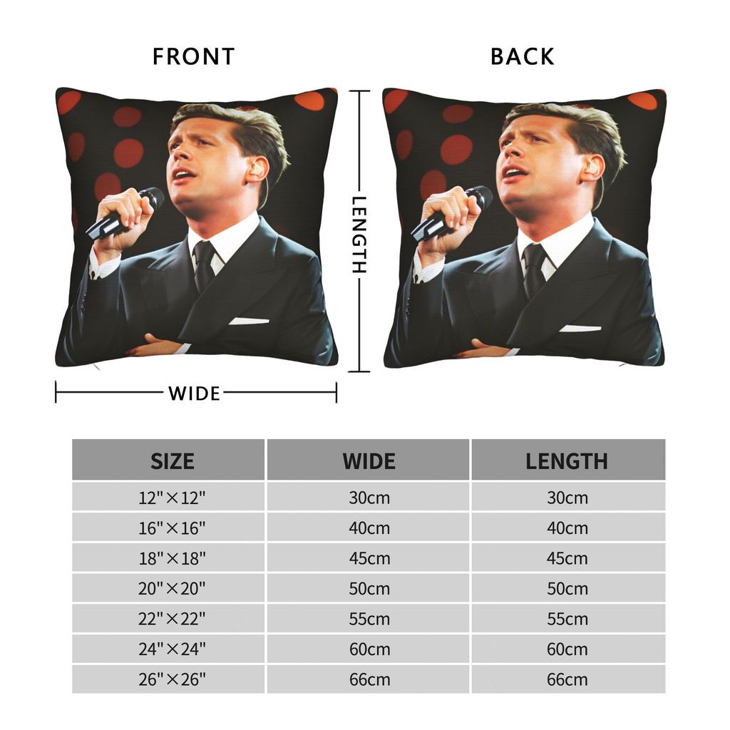 Pillow Case Mexican Singer L-Luis Miguel Soft Pillow Cover For Living Room Chair Kawaii Pillowcases
