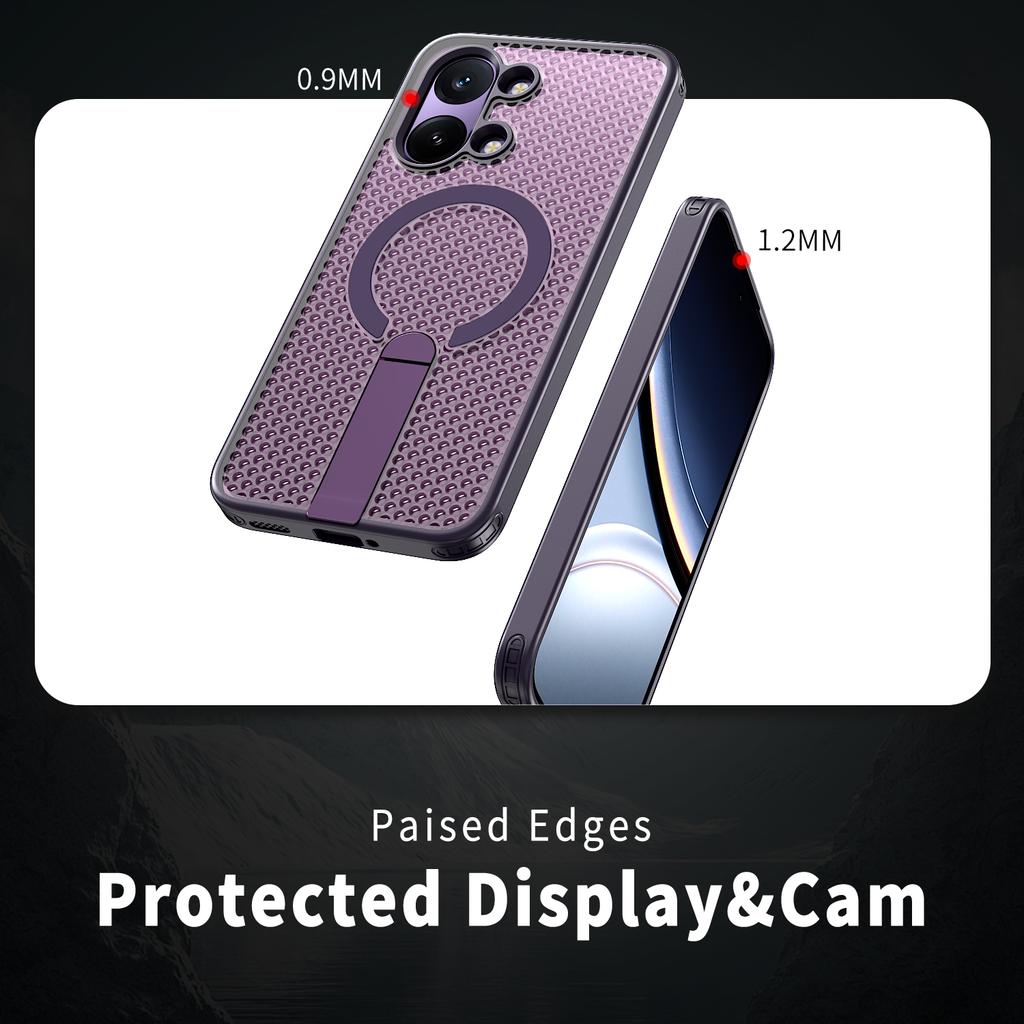 Чехол для Xiaomi Poco X8 Pro Max Чехол для телефона Poco X8 Pro Max Роскошный Магнитный Держатель Теплоотвод Прочный Крепкий Чехол Fundas