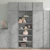 VidaXL Highboard Concrete Grey 70x41x185 Cm Engineered Wood, Sideboard, Cupboard, Side Cabinet, Cabinet, 3281690