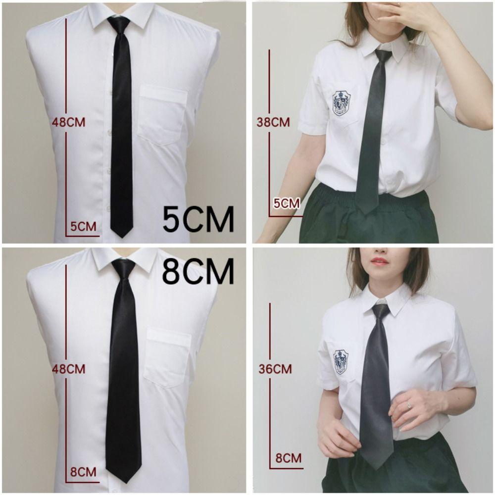 Clip on Zipper Tie Unisex Suit Zipper Neckties New Uniform Neck Tie For Men Women