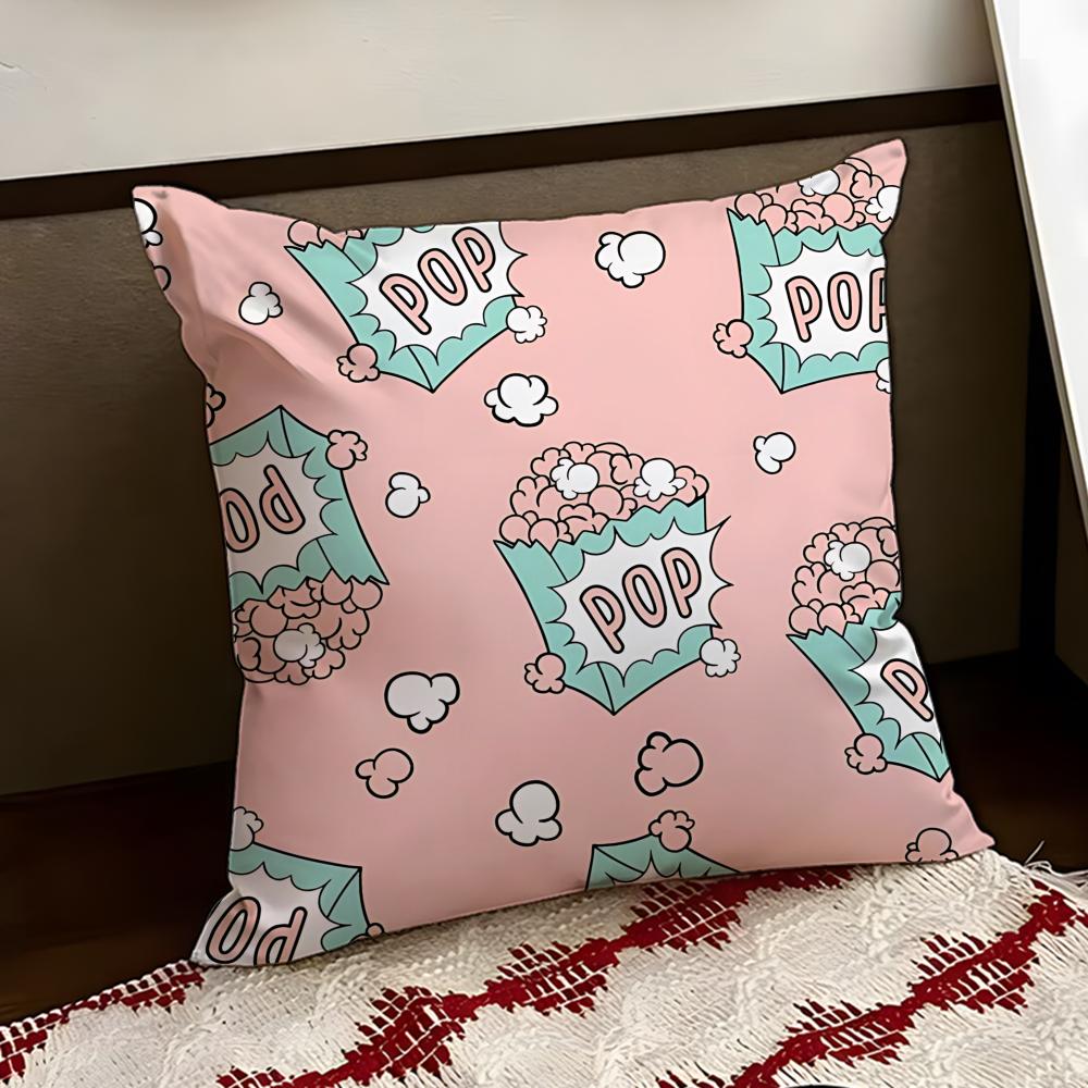 Buttery popcorn Cushion Cover Reversible Soft Durable Pillow Cover Home Car MultiScene Use for Daily Comfort