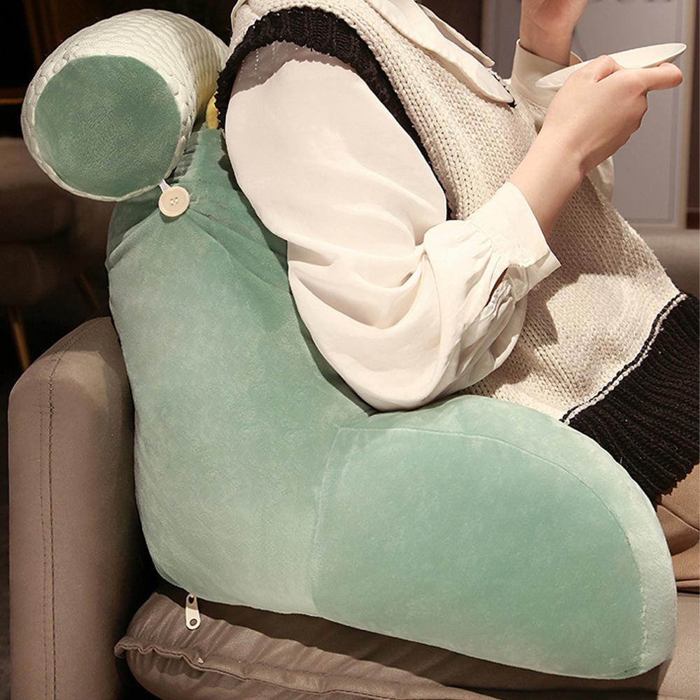 Мультяшная подушка для чтения в кровати, подушки-спинки с подлокотниками, поясничные подушки для просмотра телевизора, сидения в кровати, чтения