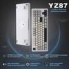 YUNZII YZ87 Mechanical Keyboard with Gasket TKL Wireless Hot Swapper Gaming Keyboard 4 Layer Pad NKRO RGB Backlight for Technical Compliance Certified