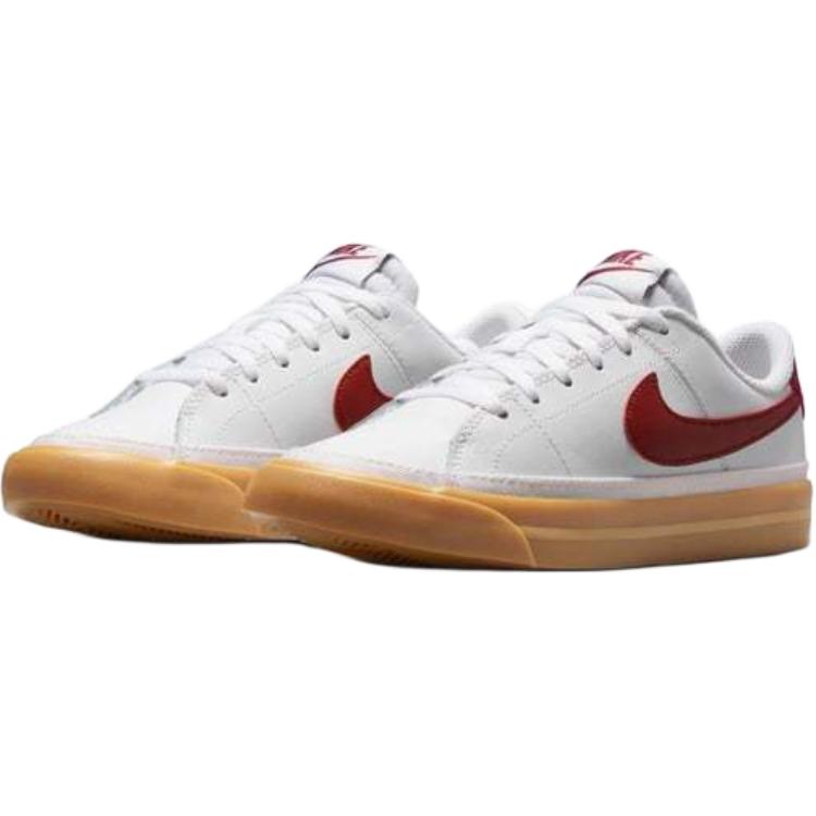 Nike Кроссовки Court Legacy GS White Team Red Gum Kids Gum-Yellow DA5380-132