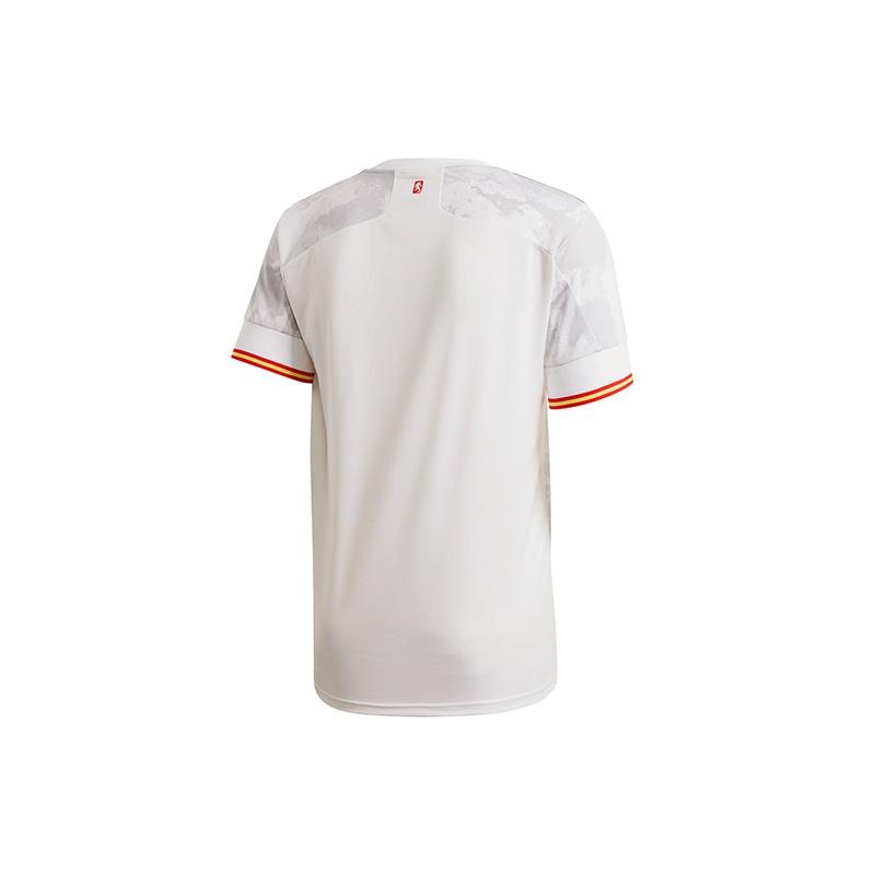 adidas FEF A JSY Spanish national team Away Fan Edition Sports Short Sleeve White Gray Men's EH6514