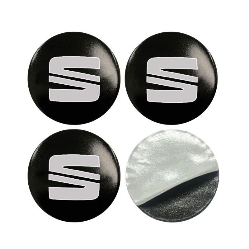 Наклейки на центральные колпачки колес автомобиля Наклейки на колпаки ступиц Для Seat Leon 5f Ibiza 6l 6j Leon 1p Cushion Altea Xl Leon Mk Автоаксессуары