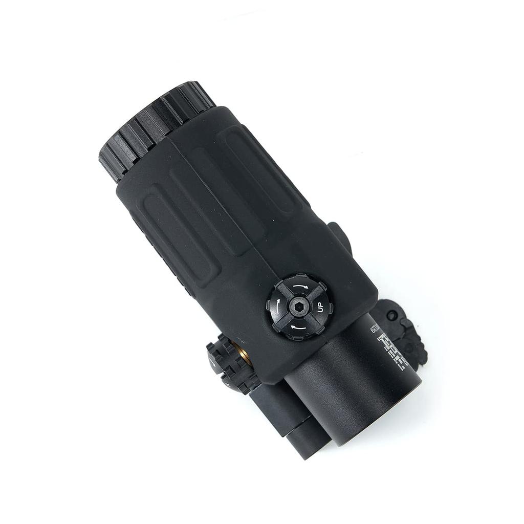 Увеличитель типа EO G33, 3D гравировка, реплика, черный, крепление EXPS STS, 3,25-кратный бустерный прицел-увеличитель (черный)