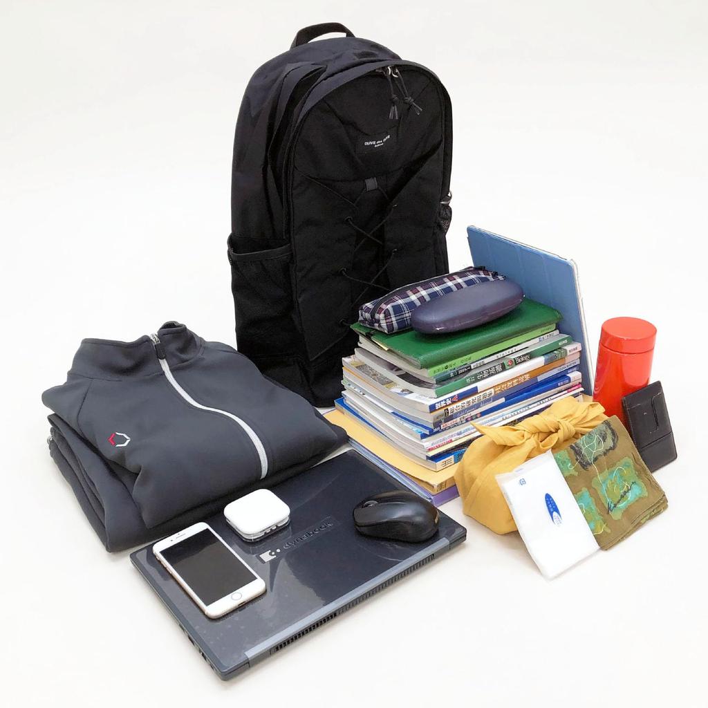 De Olive школьный рюкзак с карманом для мобильного телефона 2K30042 Для девочек 09 Черный х Черный 28 л [Olive School] На шнуровке