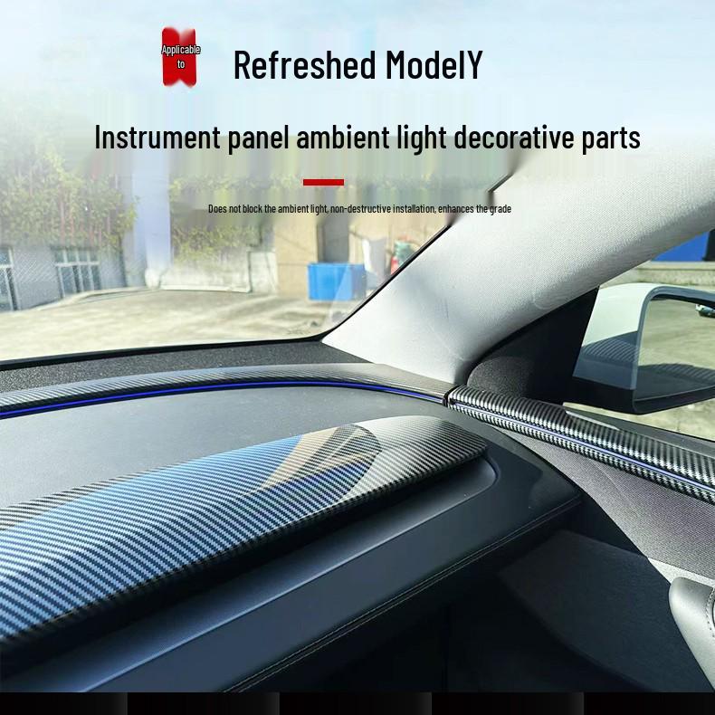 Tesla Model Y/L Center Console Side Panel Trim: Interior Modification Accessory