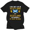 Футболка Funny Scotland My Heart Belongs с графическим принтом из хлопка в уличном стиле с коротким рукавом, подарки на день рождения, летняя футболка в мужском стиле