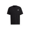 adidas Однотонная повседневная спортивная футболка с логотипом с коротким рукавом, топы унисекс, черный HE4387