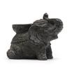Incense and Candle Holder Elephant Black Antique