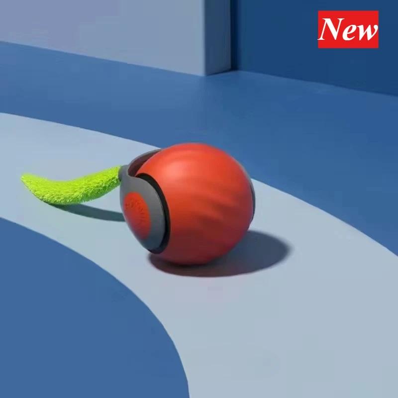 2024 Новый интерактивный игрушечный мяч для кошек, маленький хвост, катящийся мяч, подходит для игр с кошками и собаками в помещении и на улице, игрушки для кошек и вещей