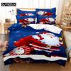 Santa Claus Fashion Bedding Set 2/3pcs 3D Digital Printing Duvet Cover Sets 1 Quilt Cover + 1/2 Pillowcases US/EU/AU Size