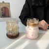 1 шт., стеклянная чашка для чая с молоком, Ins Style, чашка в форме облака, пухлая спиральная чашка, нестандартная форма, стеклянная чашка для кофе, чашка для холодных напитков из боросиликатного стекла