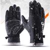 Men’s Women's Winter Gloves Fleece Cycling Gloves with Touchscreen Zip Waterproof Anti-Slip Heated Gloves for Bicycle
