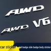 Dongfeng AWD Car Logo CRV Geshitu V6 Sticker Set: Body, Tail, and High-Configuration Displacement Badges