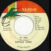 7-дюймовая пластинка CAPTAIN HAWK - Hi Gal none Yardie 199- Ямайка Регги, Ска и Даб