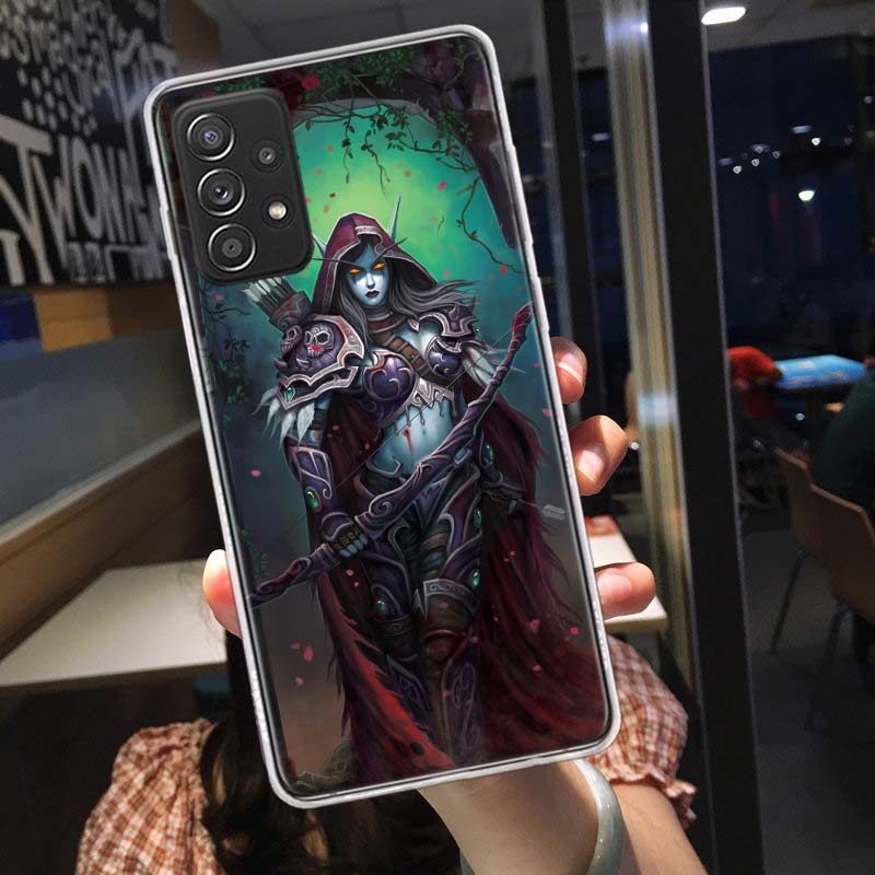 Чехол для телефона W-World Of W-Warcraft Эльф для Samsung A54 A57 A37 A17 A14 A15 A12 A24 A34 A55 A35 A25 A52S A07 A05S A04S A22 A32 A72