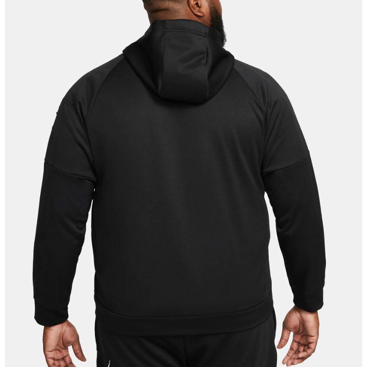 Nike Толстовки Мужские Черные С Капюшоном Умеренный Кардиган DQ4830-010