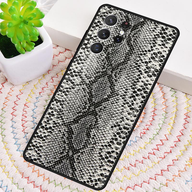 Мягкий чехол для телефона из ТПУ с текстурой змеиной кожи Для Samsung Galaxy note 10 pro S26 S25 S24 S23 S22 Ultra Plus S21 FE S20 Ударопрочный чехол