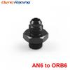 Черное уплотнительное кольцо ORB-6. Переходной фитинг с наружной резьбой от AN6 6AN до AN6 6AN.