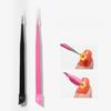 Double Sided Nail Tweezers Silicone Pressing Head Nail Tweezers Sticker Picker Nails Tools Manicure Nail Art Tools Accessories