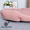 Oval Winter Warm Dog Bed for Medium Dog Mattress Anti-scratch Cat Bed Non-slip Slepping Pet Cushion Large SpaceThickrned Dog Bed