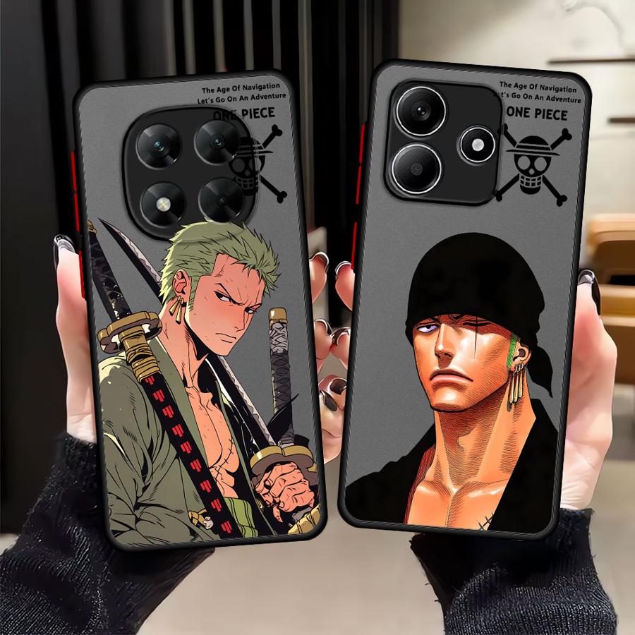 Чехол для Xiaomi Redmi Note 14 A4 13C 12 13 Pro Plus 14C 9S 10 11 Funda Задняя крышка телефона One Piece Zoro Крутой
