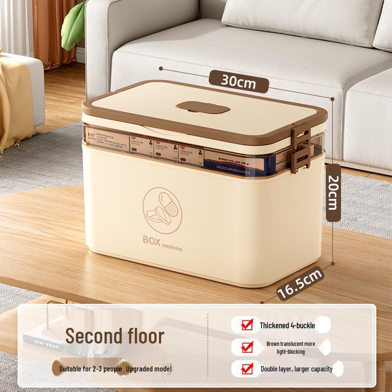 Портативный многослойный ящик для лекарств: Бытовой аварийный набор для хранения первой помощи