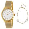 Watch Timex Trend Transcend White Dial Quartz 50M Waterproof Mineral Glass 31mm TWG063900 Gold [TIMEX] Women's [Item]